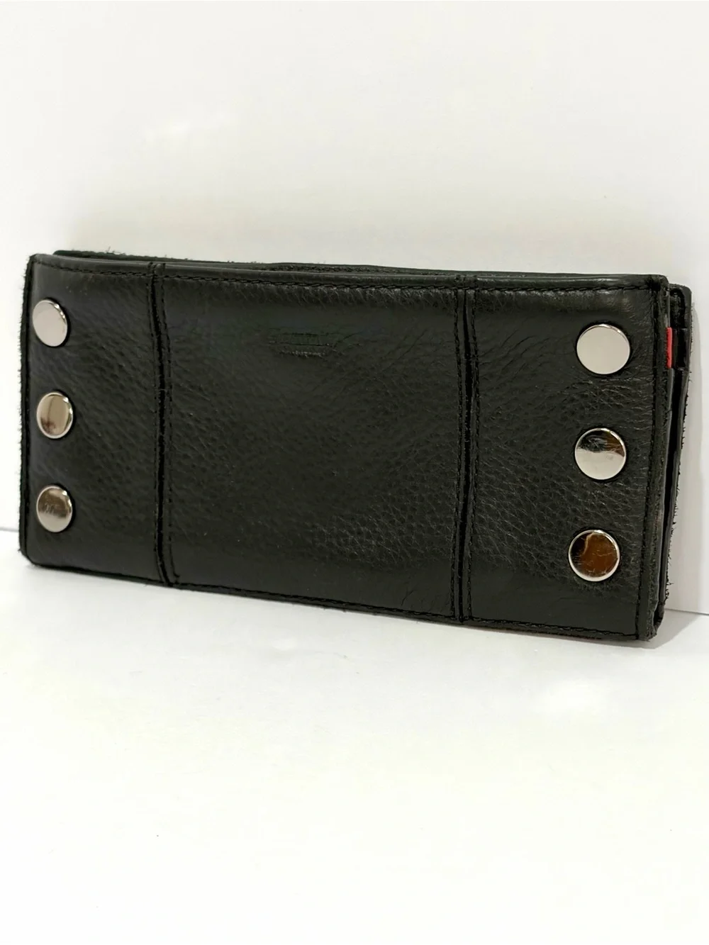 HAMMITT 110 North In Black Leather With Gunmetal Hardware EUC